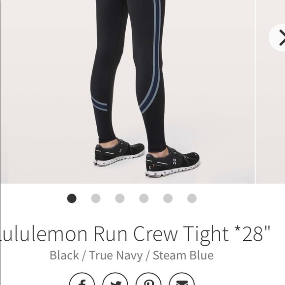 EUCWT Lululemon Run Crew tight 28 size 6 - Picture 5 of 8